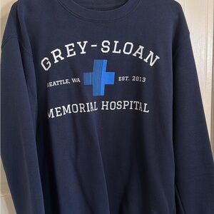 Navy Grey Sloan Memorial Hospital Sweatshirt